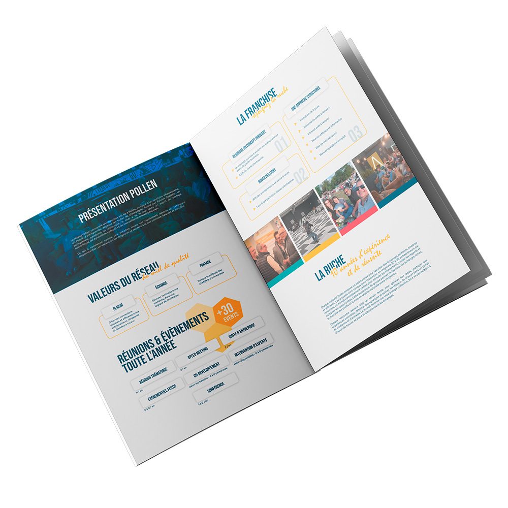 floating mockup pollen